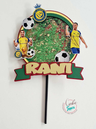 Toppere 3D personalizate pentru tort - Topper CR7 Al Nassr 3D