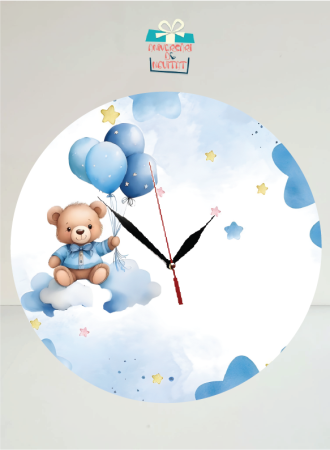 Ceasuri Personalizate - Ceas personalizat ursulet baieti