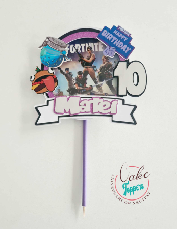 Toppere 3D personalizate pentru tort - Topper Fortnite 3D