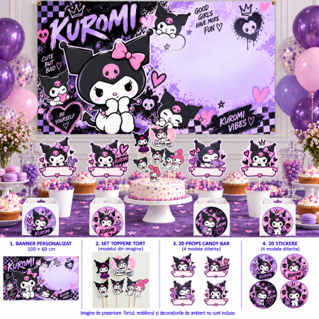 Pachete petrecere - Pachet petrecere personalizat Kuromi