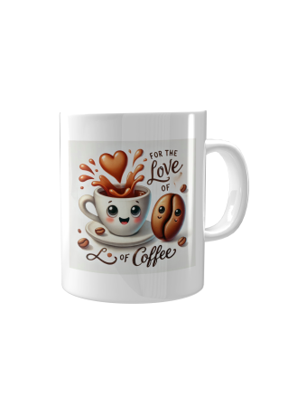 Cadouri personalizate - Cana mesaj "Iubesc cafeaua"