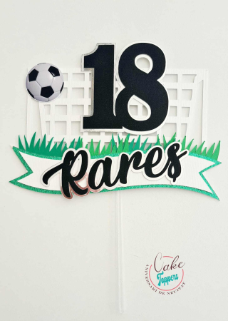 Toppere 3D personalizate pentru tort - Topper Fotbal 3D