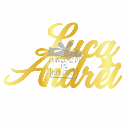 Topper 2 x Prenume Toppere plexiglas personalizabile - Topper 2 x Prenume