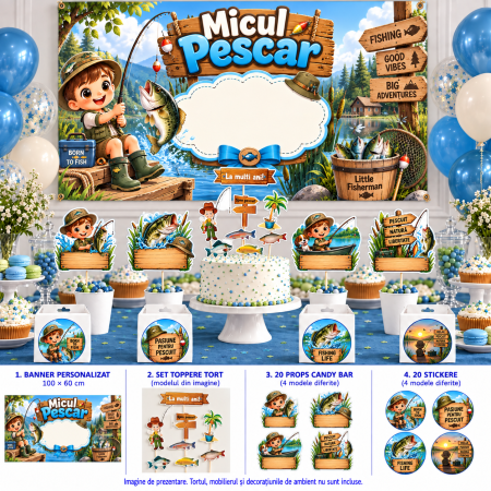 Pachete petrecere - Pachet petrecere personalizat Micul Pescar