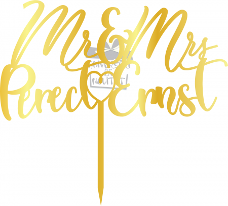 Toppere Nunta Personalizabile - Topper nunta Mr & Mrs