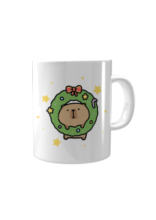 Cani Personalizate - Cana Craciun cu Capibara dragut