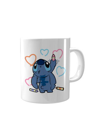 Cani Personalizate - Cana personalizata cu Stitch care deseneaza
