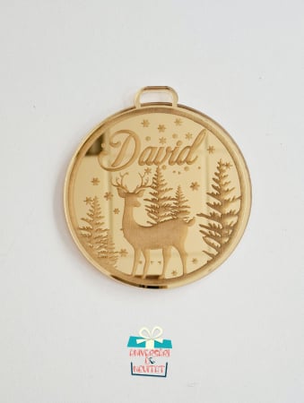 Globuri personalizate - Glob personalizat cu nume Cerb si Brazi