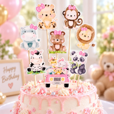 Set toppere Animalute Jungla pentru fete