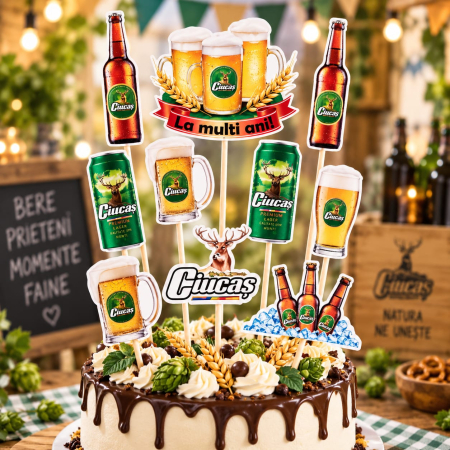 Toppere carton personalizabile - Set toppere bere Ciucas