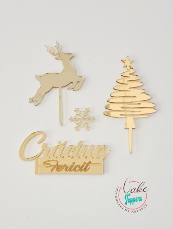 Toppere Tort - Set toppere craciun