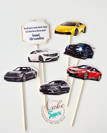 Toppere Tort - Set toppere Masini Luxoase