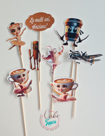 Seturi toppere fete - Set toppere personaje Ballerina Cappuccina