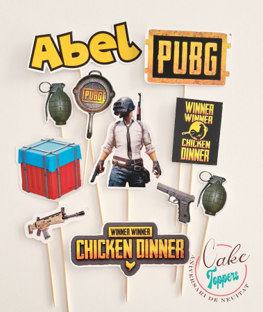 Toppere Tort - Set toppere PUBG