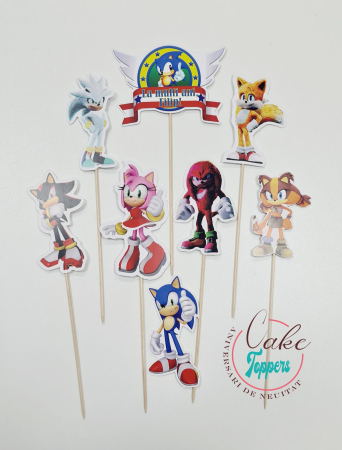 Toppere Tort - Set toppere Sonic 2