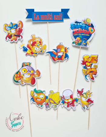Toppere Tort - Set toppere Super Zings