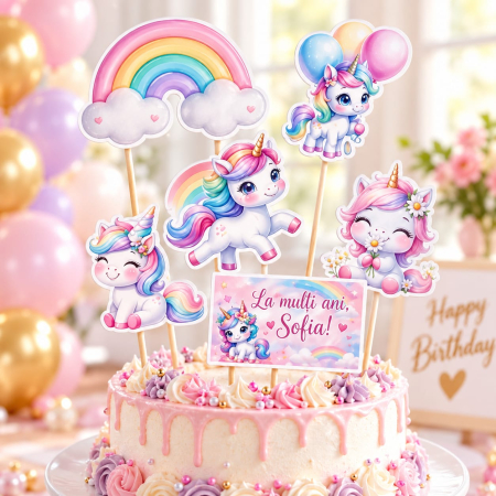 Seturi toppere fete - Set toppere Unicorni
