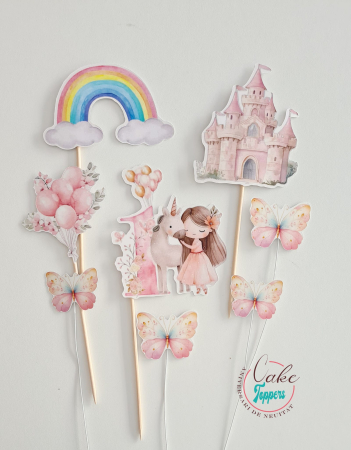 Toppere carton personalizabile - Set toppere zana 2