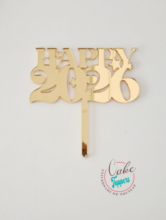 Toppere plexiglas standard - Topper “Happy  2026“