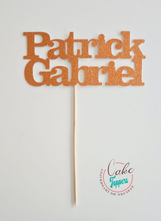 Toppere nume si cifre din carton - Topper Nume Personalizat