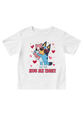 Tricouri Personalizate - Tricou copii Bluey cu plush in brate