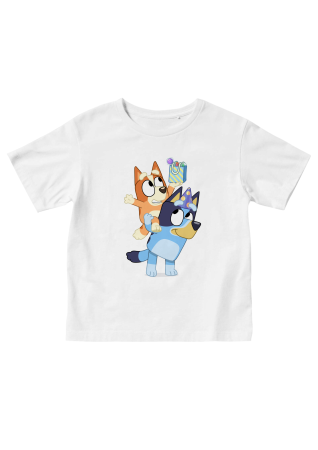 Tricouri Personalizate Copii - Tricou copii Bluey si Bingo petrecere