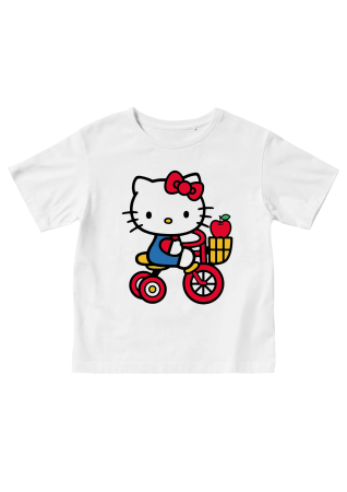 Tricouri Personalizate Copii - Tricou copii Hello Kitty Bicicleta