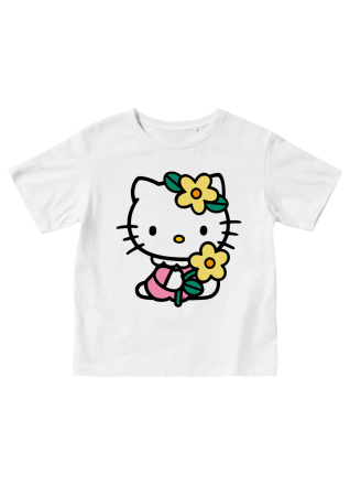 Tricouri Personalizate Copii - Tricou copii Hello Kitty Floare