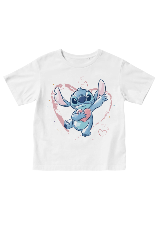 Tricouri Personalizate Copii - Tricou copii Stitch Inima
