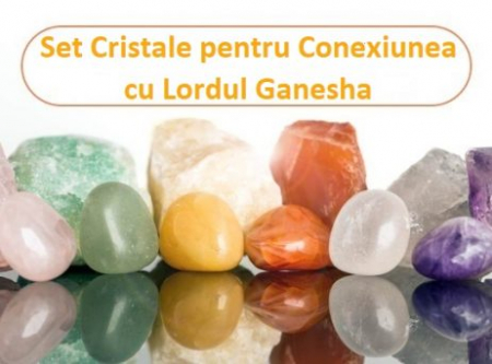 MAGAZIN VIOLET - SET CRISTALE „Conexiunea cu Lord Ganesha”