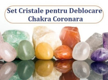 MAGAZIN VIOLET - SET CRISTALE „Deblocare Chakra Coronară - Chakra 7”