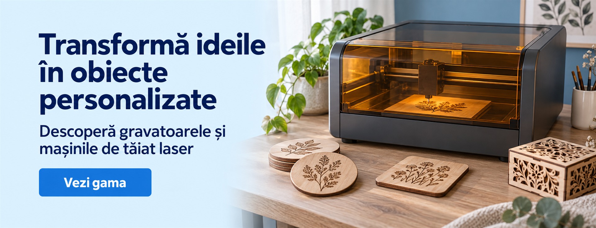 Transformă ideile în obiecte personalizate