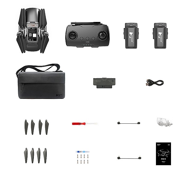 Drona profesionala Hubsan Blackhawk 2, Stabilizator 3 axe,  Cameră 4k UHD, 5km, GPS, 2 acumulatori [7]