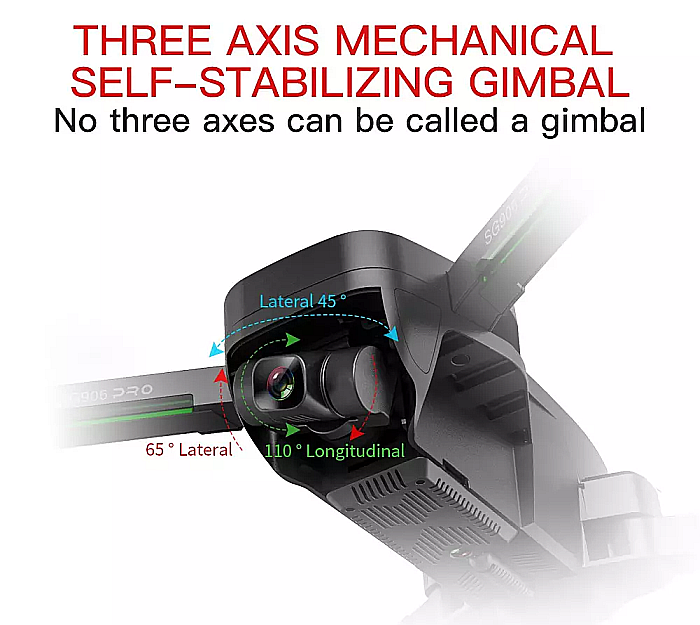 Drona SG906 PRO Max, stabilizator 3 axe, Cameră 4K, GPS, 2 acumulatori [8]
