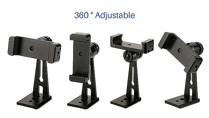 Holder rotativ ajustabil din aluminiu pentru telefoane ST-04 [4]