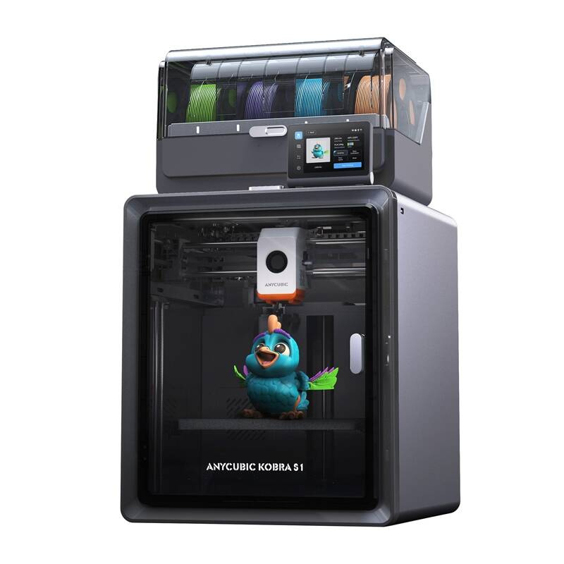 Imprimantă 3D Anycubic Kobra 3S – Volum 250×250×250 mm, Viteză 600 mm/s, Nivelare Automată, Cameră Încălzită 120°C, Duza 320°C [3]