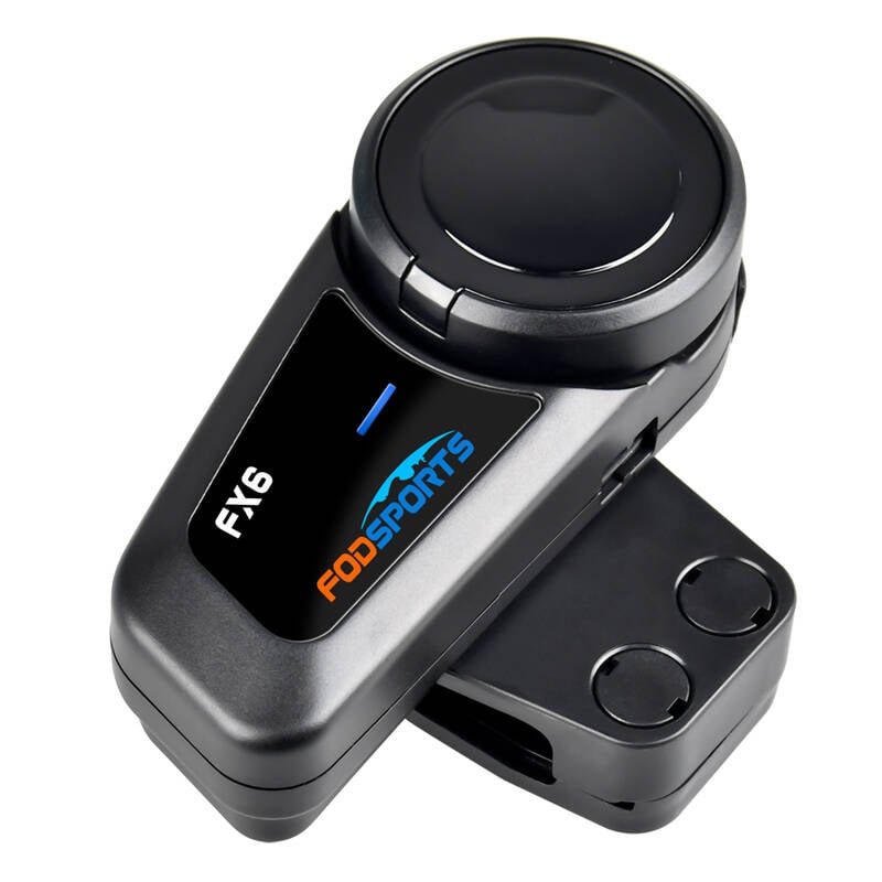 Intercom de motocicletă Fodsports FX6, Bluetooth 5.0, rază 1000m, conectare 6 utilizatori, rezistent la apă IP65 [7]