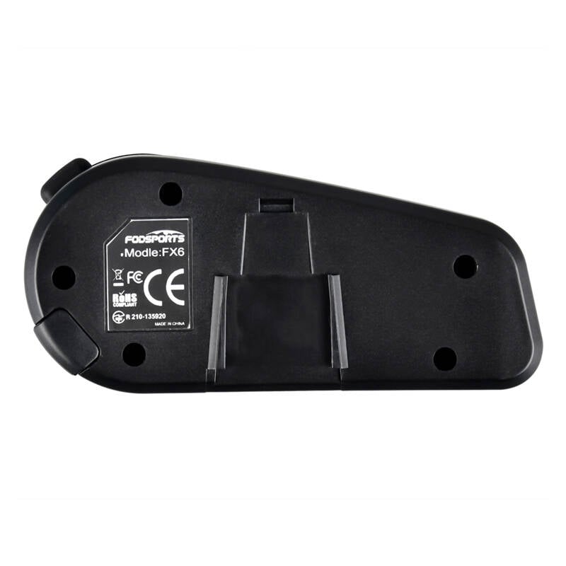 Intercom de motocicletă Fodsports FX6, Bluetooth 5.0, rază 1000m, conectare 6 utilizatori, rezistent la apă IP65 [5]