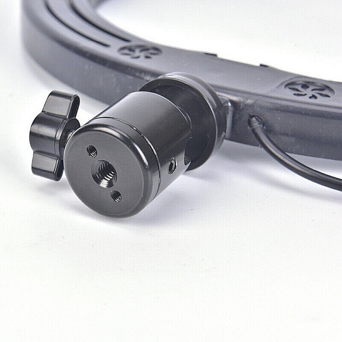 Lampa Profesionala LED Circulara cu dimmer, 31 cm, 128 Led-uri, suport telefon, stativ reglabil 1.70 m, 3200K-5600K [6]