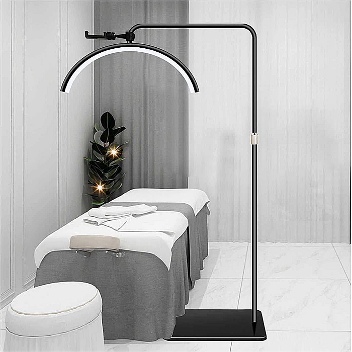 Lampa profesionala semiluna cu LED-uri, Putere 50W, 3600LM, 320 de LED-uri, inaltime reglabila, Negru [4]