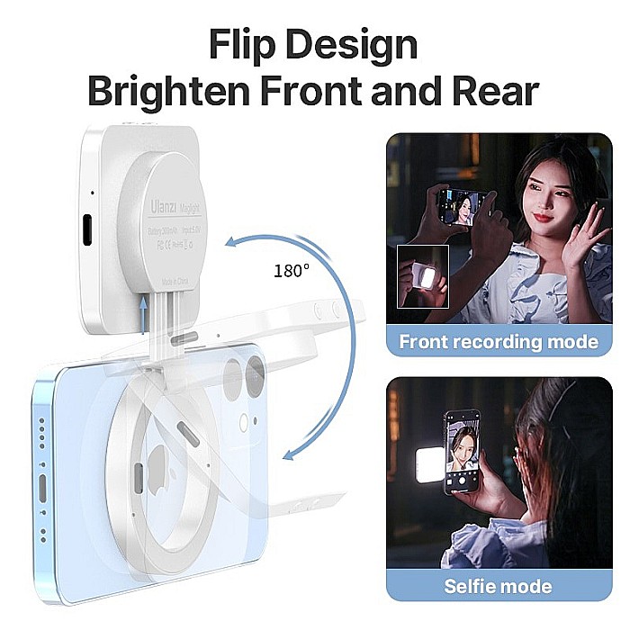Lampa video Led Ulanzi LT010, Magsafe, Bi-Colora pentru telefoane mobile [5]