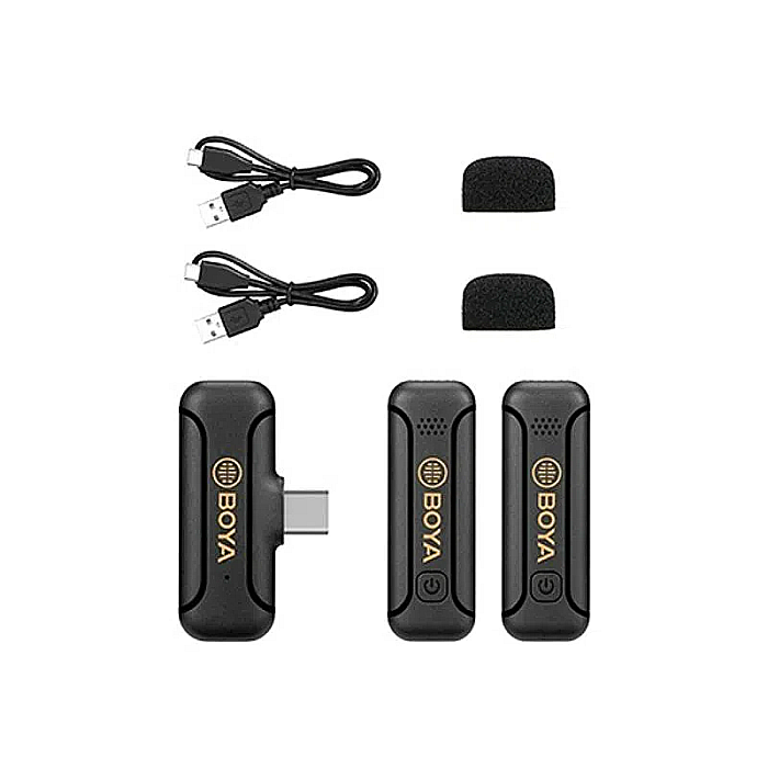 Lavaliera wireless dubla Boya BY-WM3T2-U2, Sistem cu mufa USB-C [2]