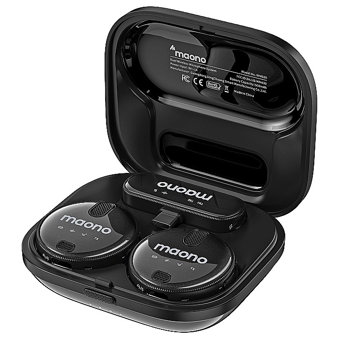 Lavaliera wireless dubla Maono WM620, Double Noise Cancellation, Sistem cu mufa Usb C [4]