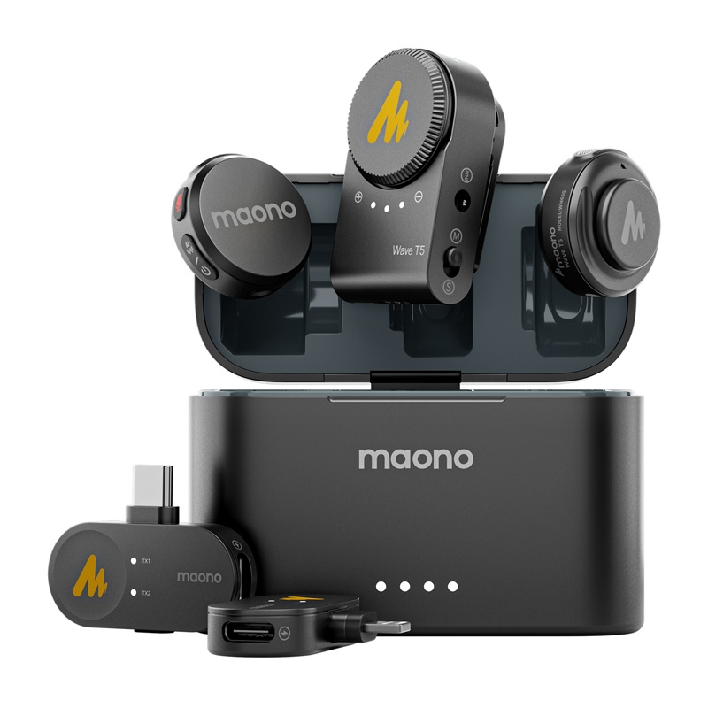 Maono WM650 A3 – Microfon Wireless Profesional Dual cu Aplicație Mobilă, ENC, Rază 300m, 30h Autonomie, Ideal pentru Vlogging și Interviuri [4]