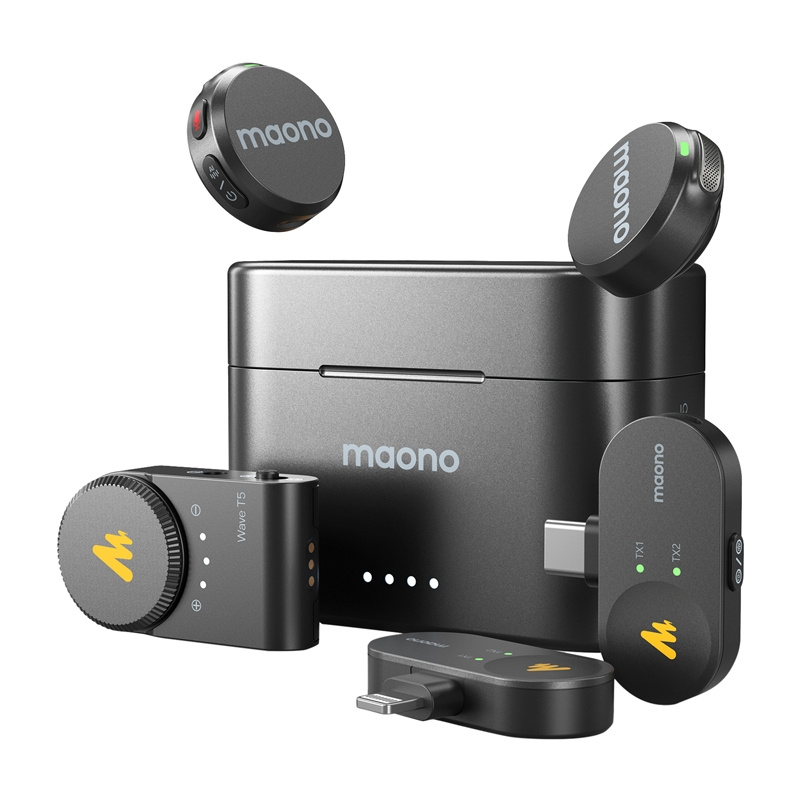 Maono WM650 A3 – Microfon Wireless Profesional Dual cu Aplicație Mobilă, ENC, Rază 300m, 30h Autonomie, Ideal pentru Vlogging și Interviuri [2]