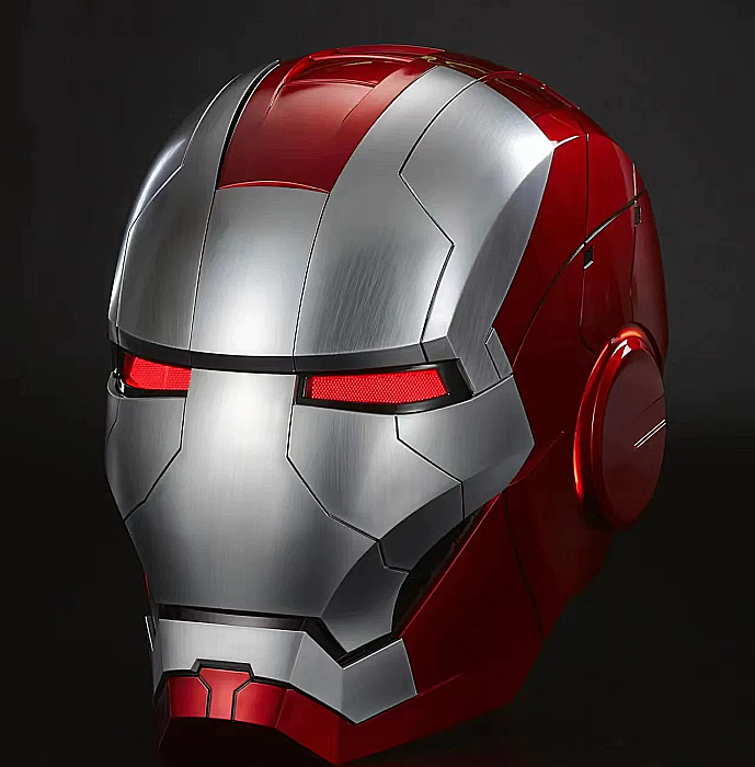 Masca motorizata Iron Man MK5 1:1 cu comanda vocala, deschidere one touch, mod lupta [12]