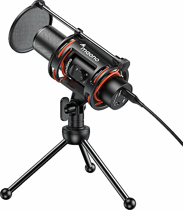 Microfon gaming cu condensator Maono PM471TS, 192KHZ/24BIT, pentru streaming live, USB [3]