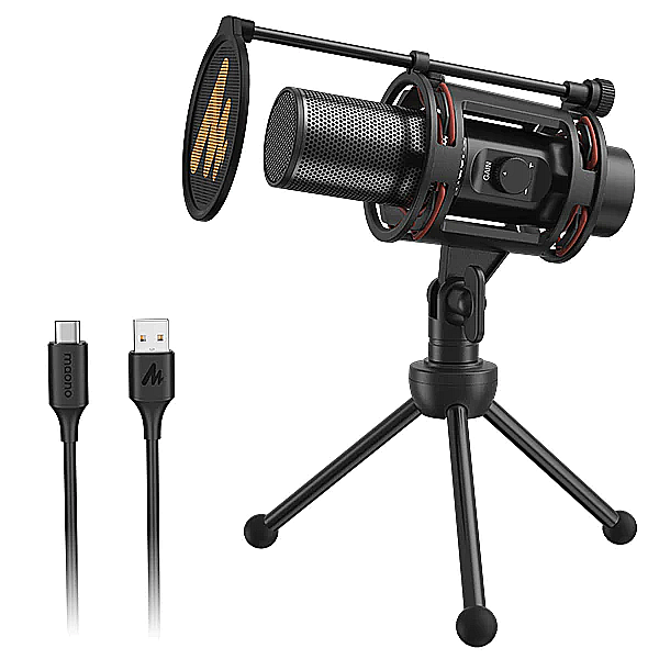 Microfon gaming cu condensator Maono PM471TS, 192KHZ/24BIT, pentru streaming live, USB [2]