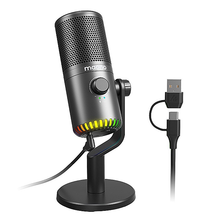 Microfon Gaming Maono DM30 cu lumini RGB programabile, USB [4]