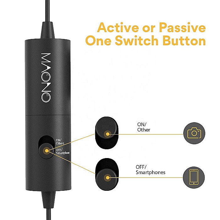 Microfon Lavaliera Stereo, Maono AU100, Omnidirectional [3]